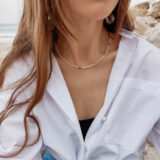 Moonstone gold stars necklace - GG Unique