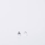 Minimal silver round earrings - GG Unique