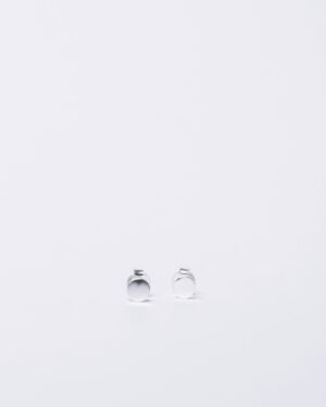 Minimal silver round earrings - GG Unique