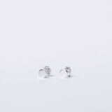 Minimal silver round earrings - GG Unique