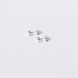Minimal silver heart earrings - GG Unique