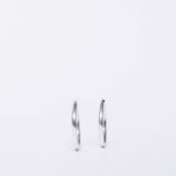Silver medium hoop earrings - GG Unique