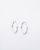 Minimal silver hoop earrings - GG Unique