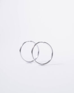 Minimal silver big hoop earrings - GG Unique