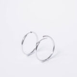Minimal silver big hoop earrings - GG Unique