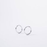 Silver mini hoop earrings - GG Unique