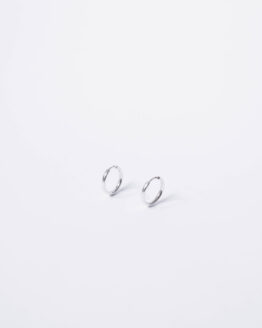 Silver mini hoop earrings - GG Unique