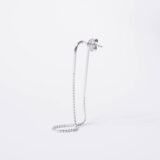 Minimal silver long earrings - GG Unique