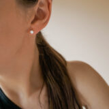 Minimal silver round earrings - GG Unique