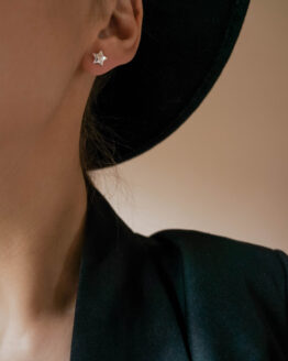 Minimal silver star earrings - GG Unique