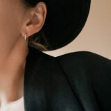 Silver mini hoop earrings - GG Unique