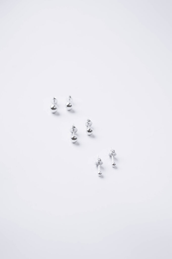 Silver bubble earrings - GG Unique