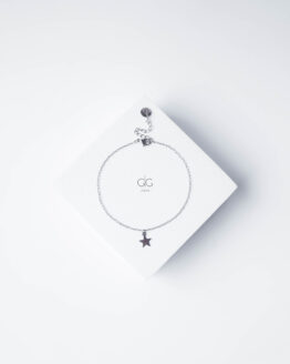 Anklet with a star in silver - GG Unique