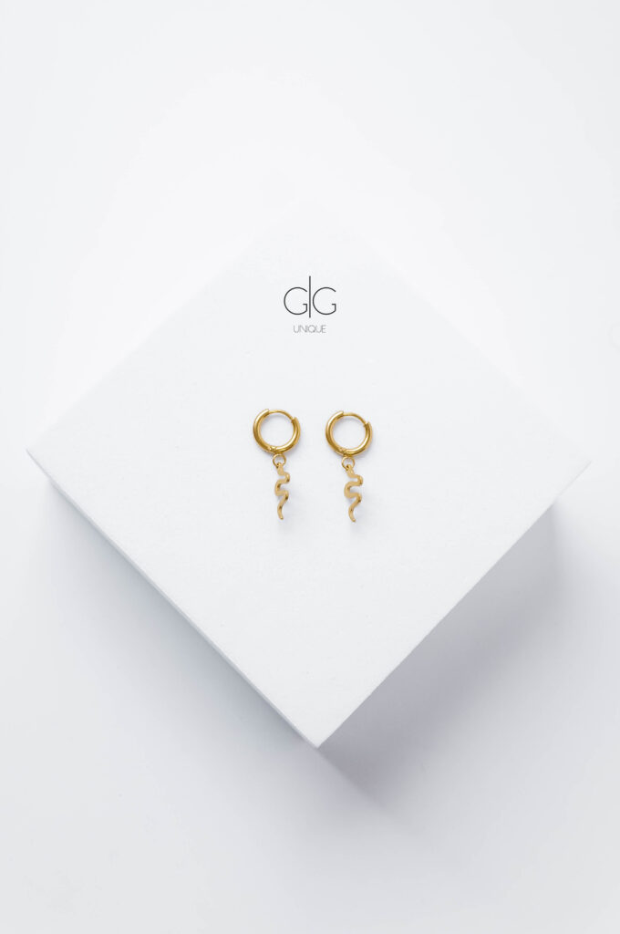 Mini hoop snake earrings - GG Unqie