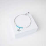 Sea star anklet with blue details - GG Unique