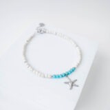 Sea star anklet with blue details - GG Unique