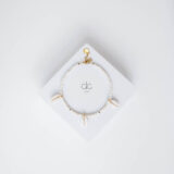 White anklet with seashells - GG Unique
