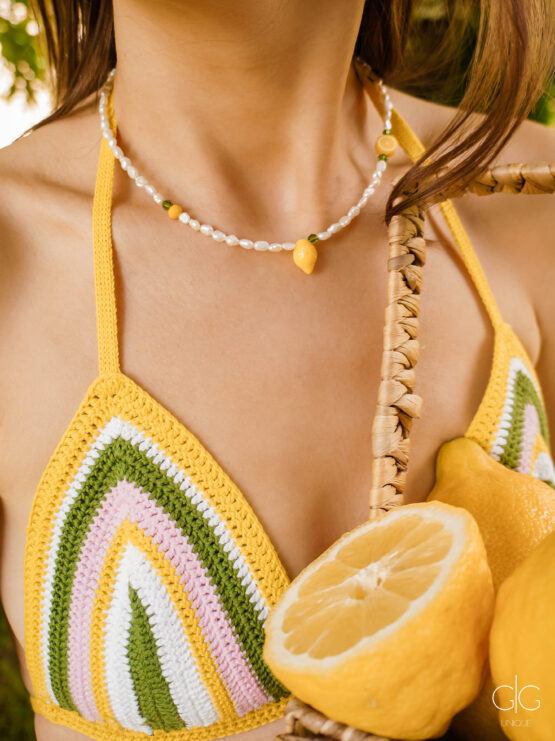 Double lemon pearl necklace - GG Unique
