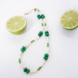 Pearl and green jadeite necklace - GG Unique