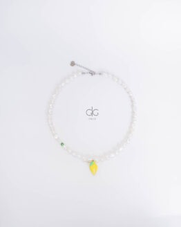 Lemon pearl necklace - GG Unique