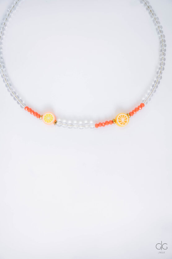 Double orange necklace - GG Unique