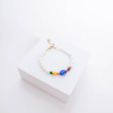 Pearl bracelet with colorful crystals - GG Unique