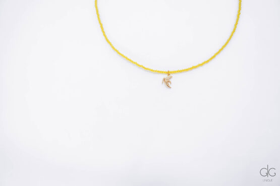 Limited edition yellow banana necklace - GG Unique