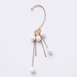 Exclusive gold earring with pearls - GG Unique
