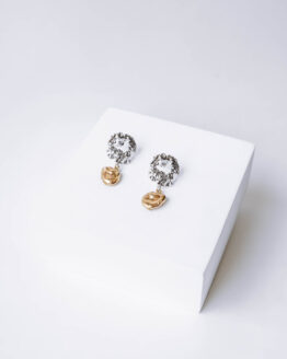 Exclusive silver and gold earrings - GG Unique
