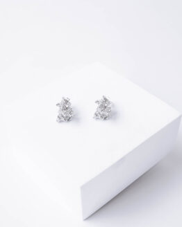 Exclusive silver no-shape earrings - GG Unique