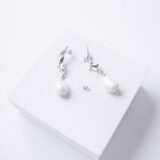 Exclusive silver earrings with pearls - GG Unique