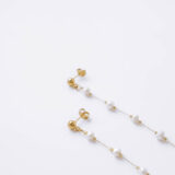 Exclusive long small pearl earrings - GG Unique