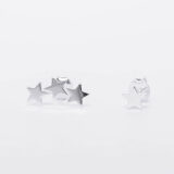 925 silver asymmetric star earrings - GG Unique