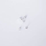 925 silver asymmetric star earrings - GG Unique