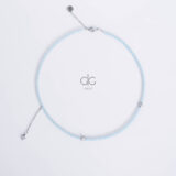Light blue crystals star necklace - GG Unique