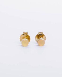 Gold-plated mini round earrings - GG Unique