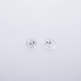 Minimal silver circle earrings - Image 3