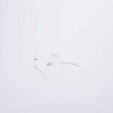 Minimal silver long wavy earrings - GG Unique