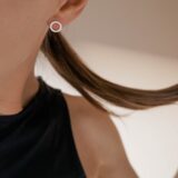 Minimal silver circle earrings - GG Unique