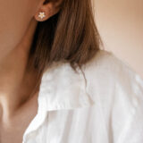Minimal silver daisy earrings - gg unique