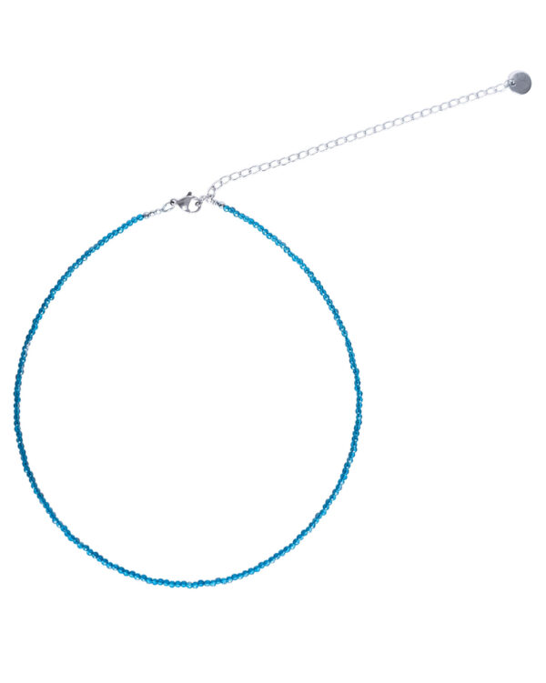 Blue crystals choker necklace - GG Unique