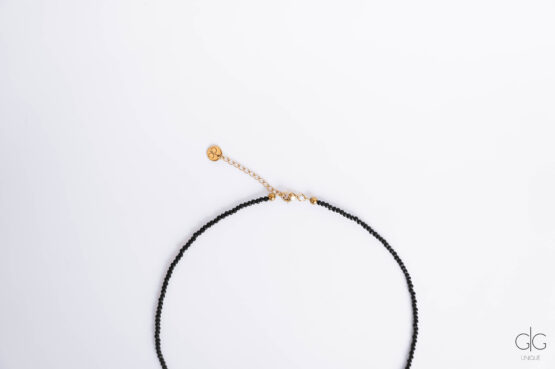 Black necklace with dog - GG Unique