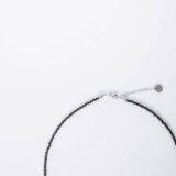 Black necklace with dog in silver - GG Unique