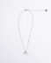 Minimal moon chain necklace in silver - GG Unique
