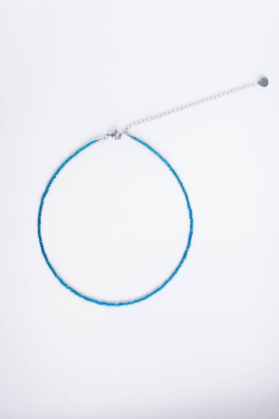 Blue crystals choker necklace - GG Unique