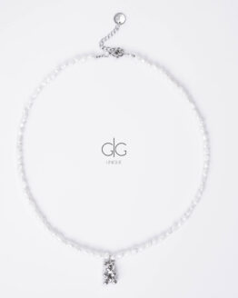 Trendy teddy bear pearl necklace - GG Unique