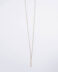 Unisex long chain necklace in gold
