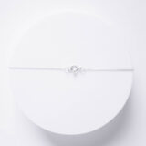 Classic silver necklace with a heart
