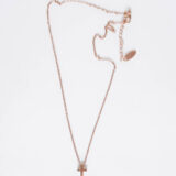 Cross necklace in rose gold