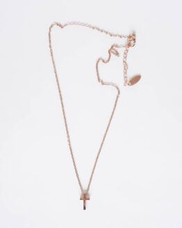 Cross necklace in rose gold